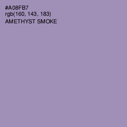 #A08FB7 - Amethyst Smoke Color Image
